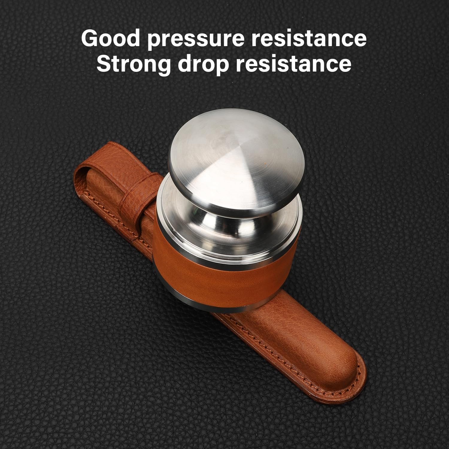 Handmade Genuine Leather Fountain Pen Case, Single Pen Protective Cover Organizer Pouch Sleeve - Brown