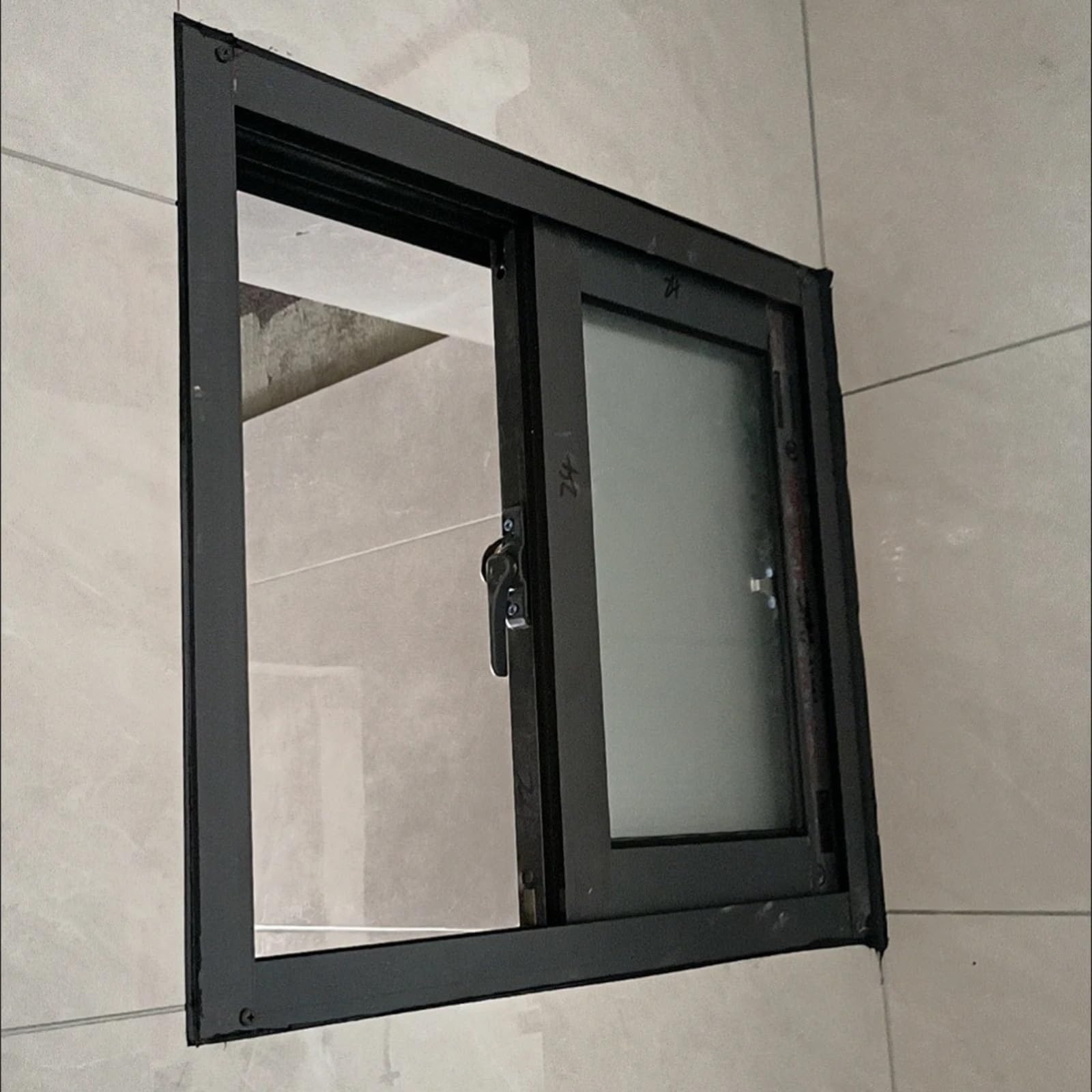 Genérico Ventanas Corredizas For Sótanos, Ventanas For Cobertizos con Vidrio Templado Y Mosquitero De Fibra De Vidrio, Incluye Tornillos De Expansión, For Cobertizos, Gallineros(50x30cm)