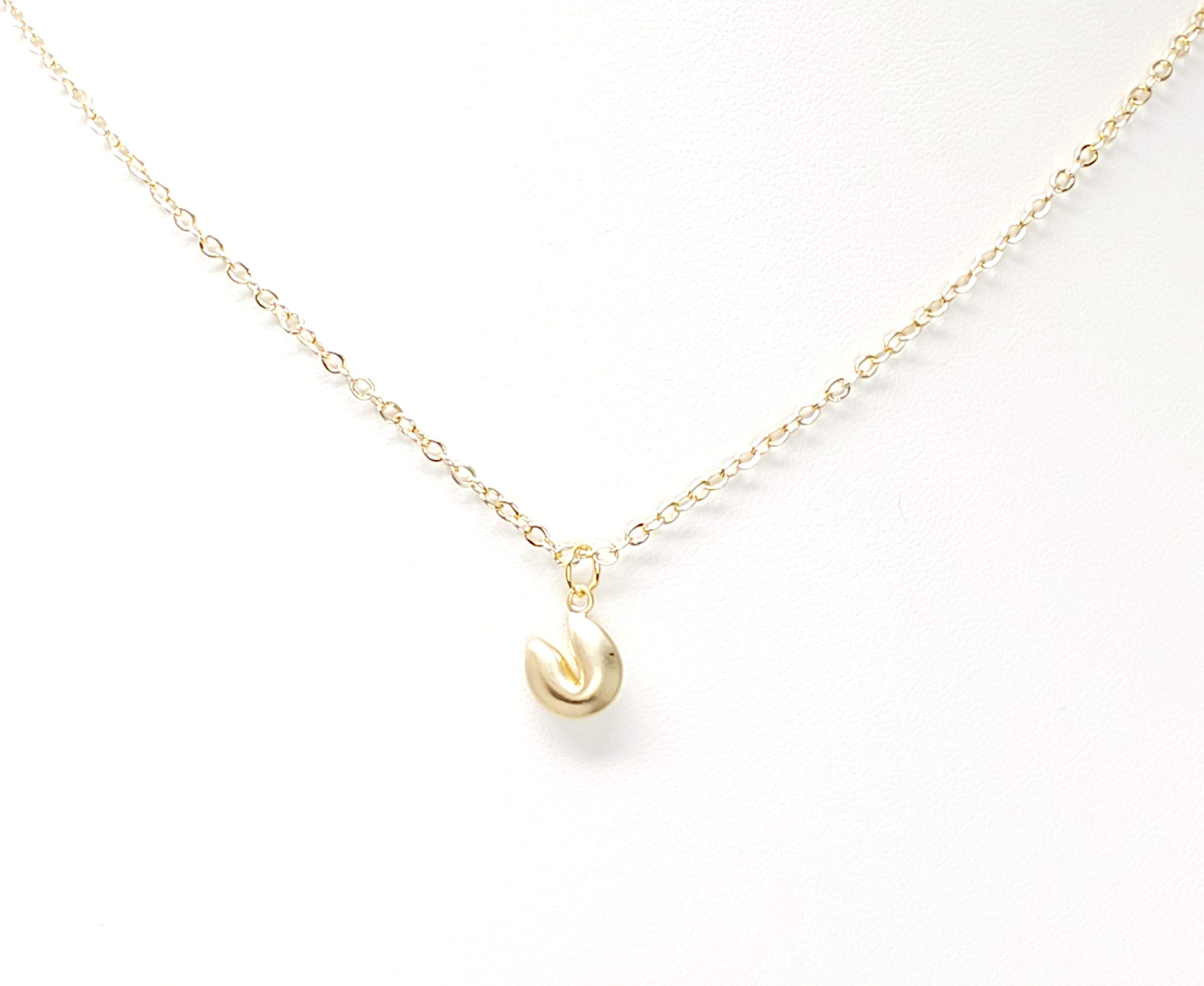 Petite Fortune Cookie Necklace
