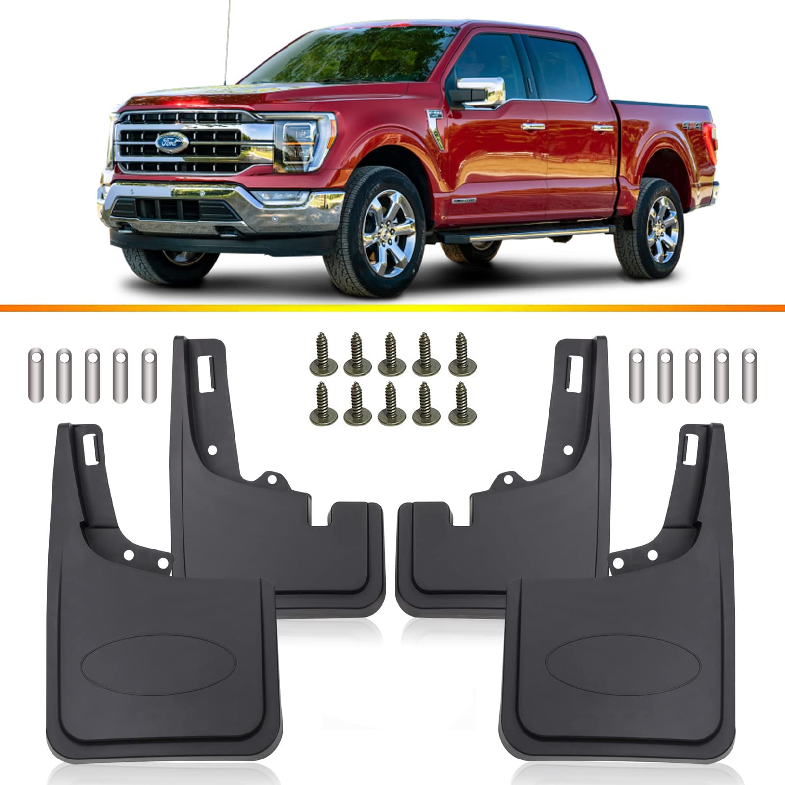 Photo 1 of Kingsboomy 4pcs Mud Flaps Splash Guards for 2021 Ford F150