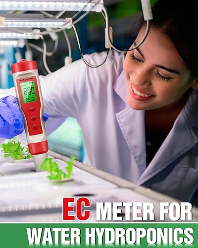 Miniatura 6 de Medidor de pH 4 en 1, medidor de pH para agua, probador digital de pH 0.01 de alta precisión con rango de medición de pH 0-14, temperatura de pH TDS