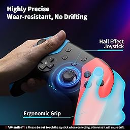 AceGamer Controller for Switch2/Switch/Lite/OLED, Pro Wireless Controller with Hall Joystick/6-Axis Gyroscope/Programmable Bu