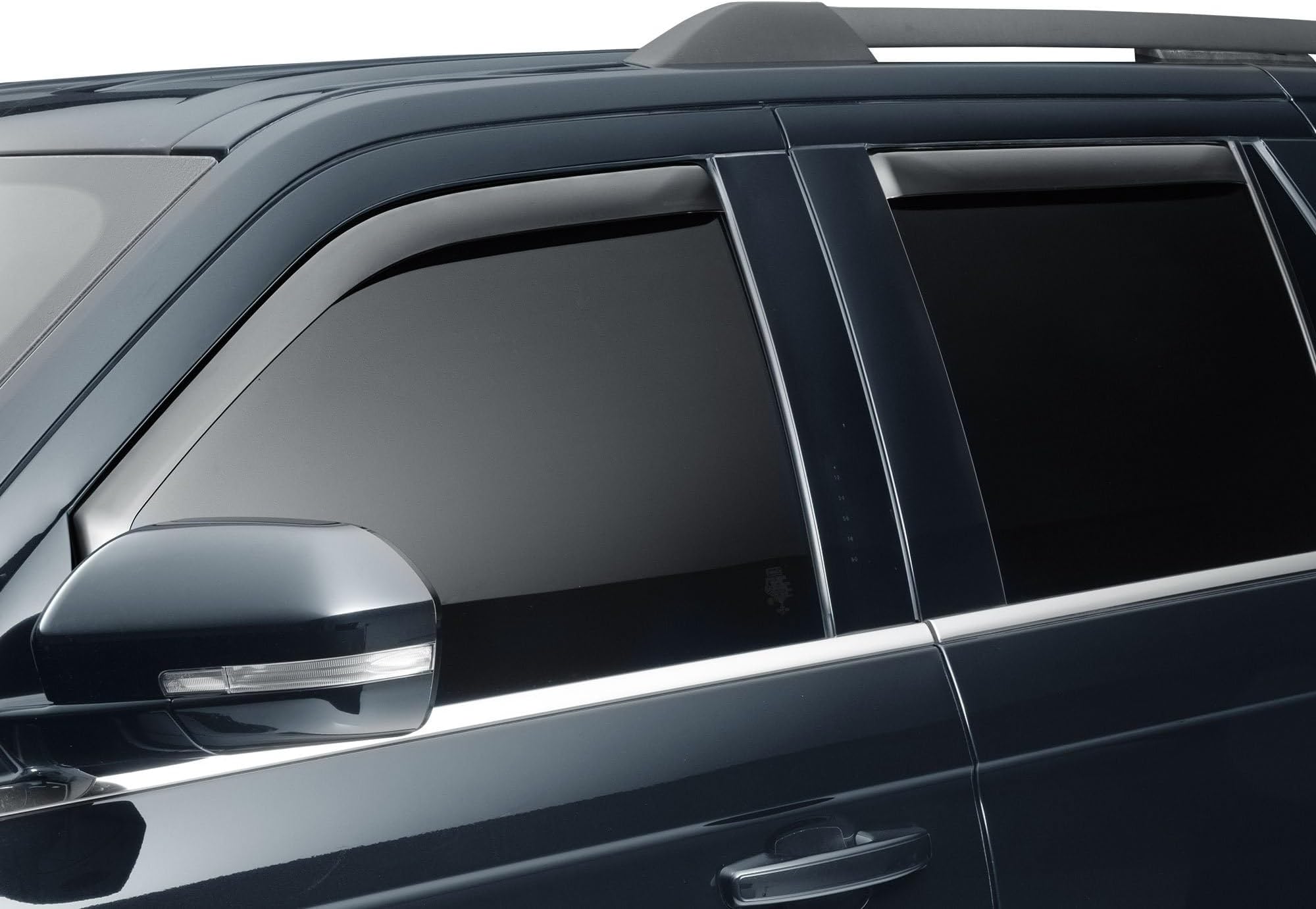 WeatherTech Custom Fit Side Window Deflectors for Ford Expedition, Expedition Max, Navigator - (82925IM), Dark Tint