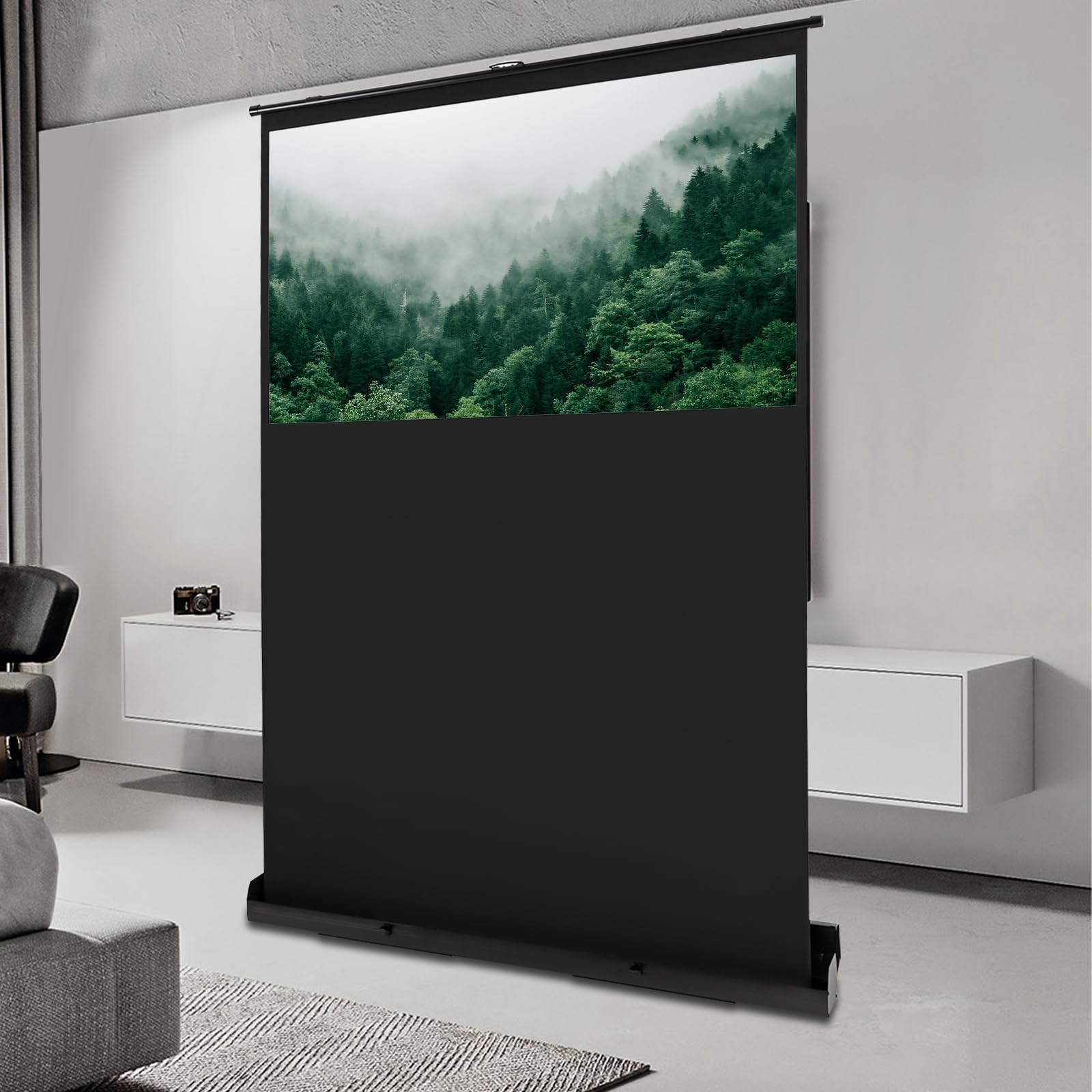 Tela estraibile, su tela, per home theater, 4K, Full HD, 3D, Gain 1.2, per ufficio, presentazioni, scuole (60 in 16:9)