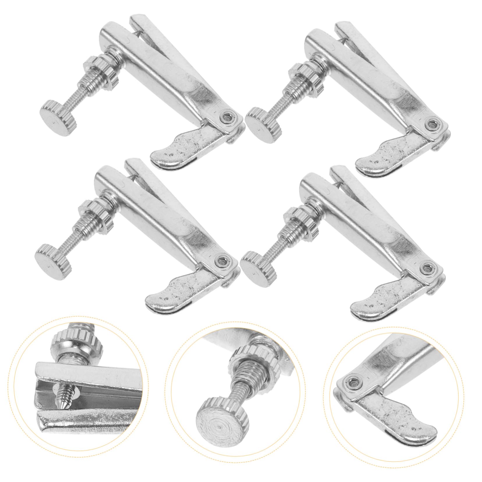 CORHAD 4pcs Violin Fine for String Adjusters Easy Installation Reliable Performance for Professional Musicians Violin Accessories