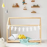 Vista 6 de Fuutreo 108 piezas de recortes de papel en forma de personas de 5.9 x 4.5 pulgadas, recortes de formas de papel de construcción multicultural