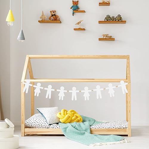 Miniatura 6 de Fuutreo 108 piezas de recortes de papel en forma de personas de 5.9 x 4.5 pulgadas, recortes de formas de papel de construcción multicultural,