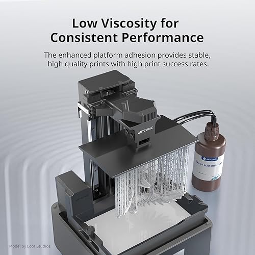 Vista 42 de ANYCUBIC Resina de impresora 3D 2.0 mejorada lavable al agua, resina 3D de alta precisión de 405 nm, resina de fotopolímero de baja contracción