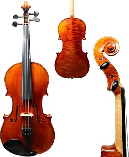 Handmade 4/4 Full Size Violin Outfit for Advanced Students & Performers | Crafted with 15+ Year Aged European Spruce & Maple | Professional Setup with Thomastik Strings & Despiau Bridge