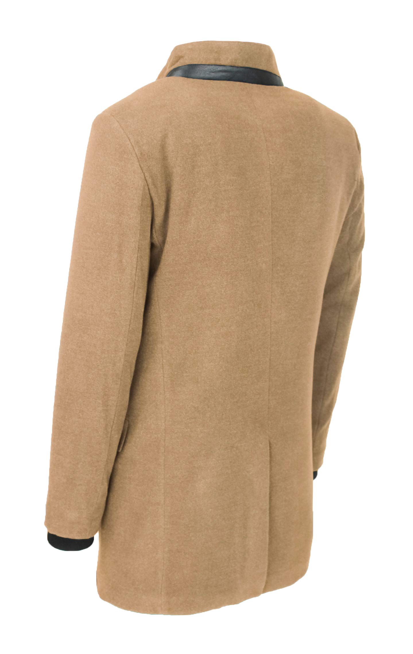 Cappotto Uomo Sartoriale Elegante Slim Fit Invernale Giacca Lunga Soprabito con Gilet Interno