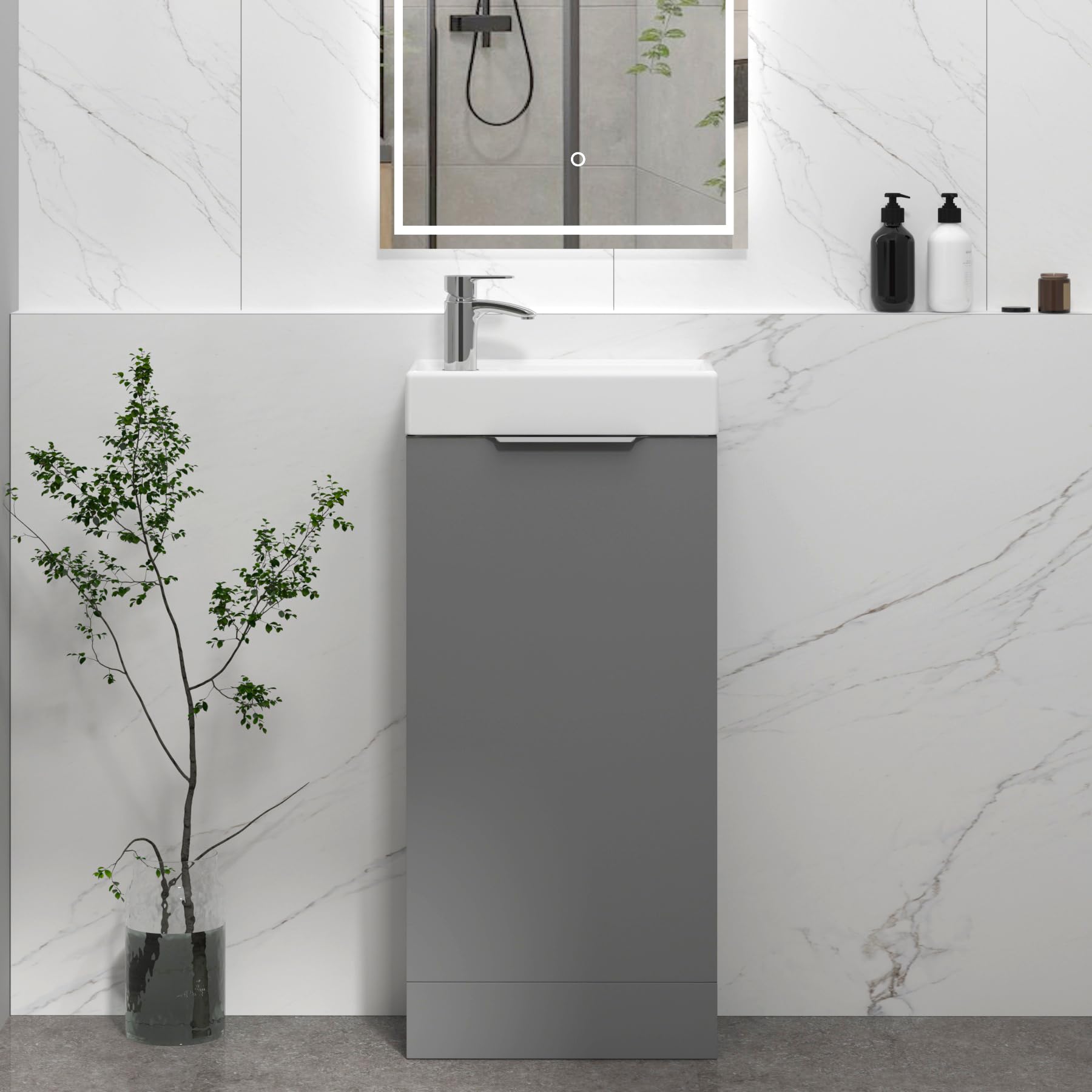 Royal Bathrooms 400mm Floor Standing Bathroom Vanity Unit With Basin