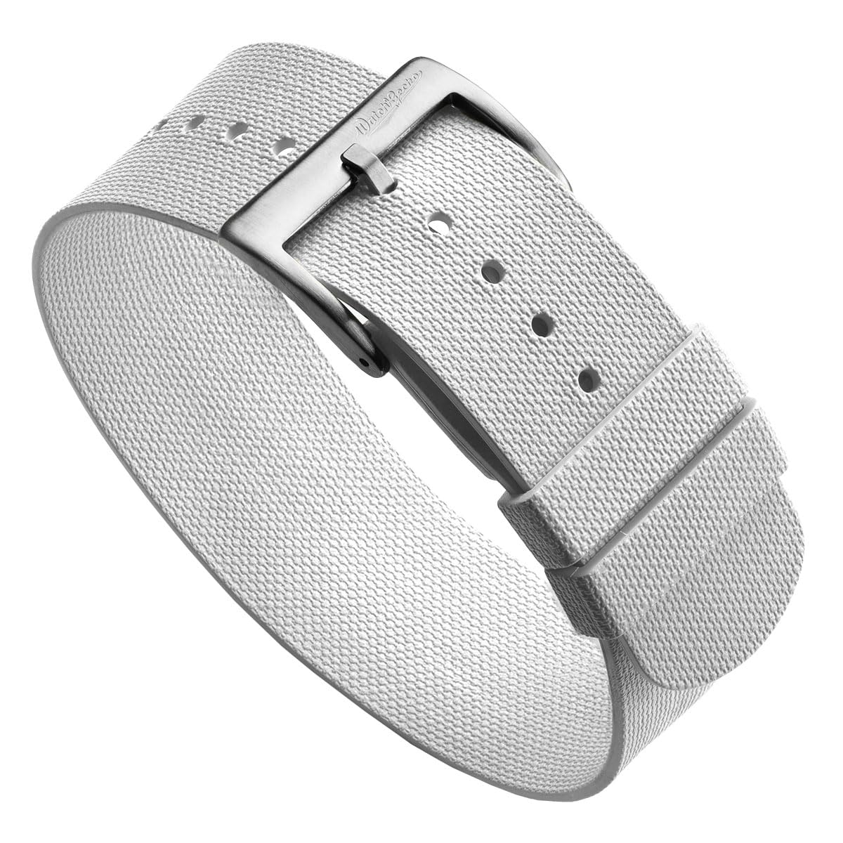 WatchGecko TidalPass Bracelet de montre militaire britannique FKM en caoutchouc, étanche, polyvalent et élégant, peut être porté de 2 façons