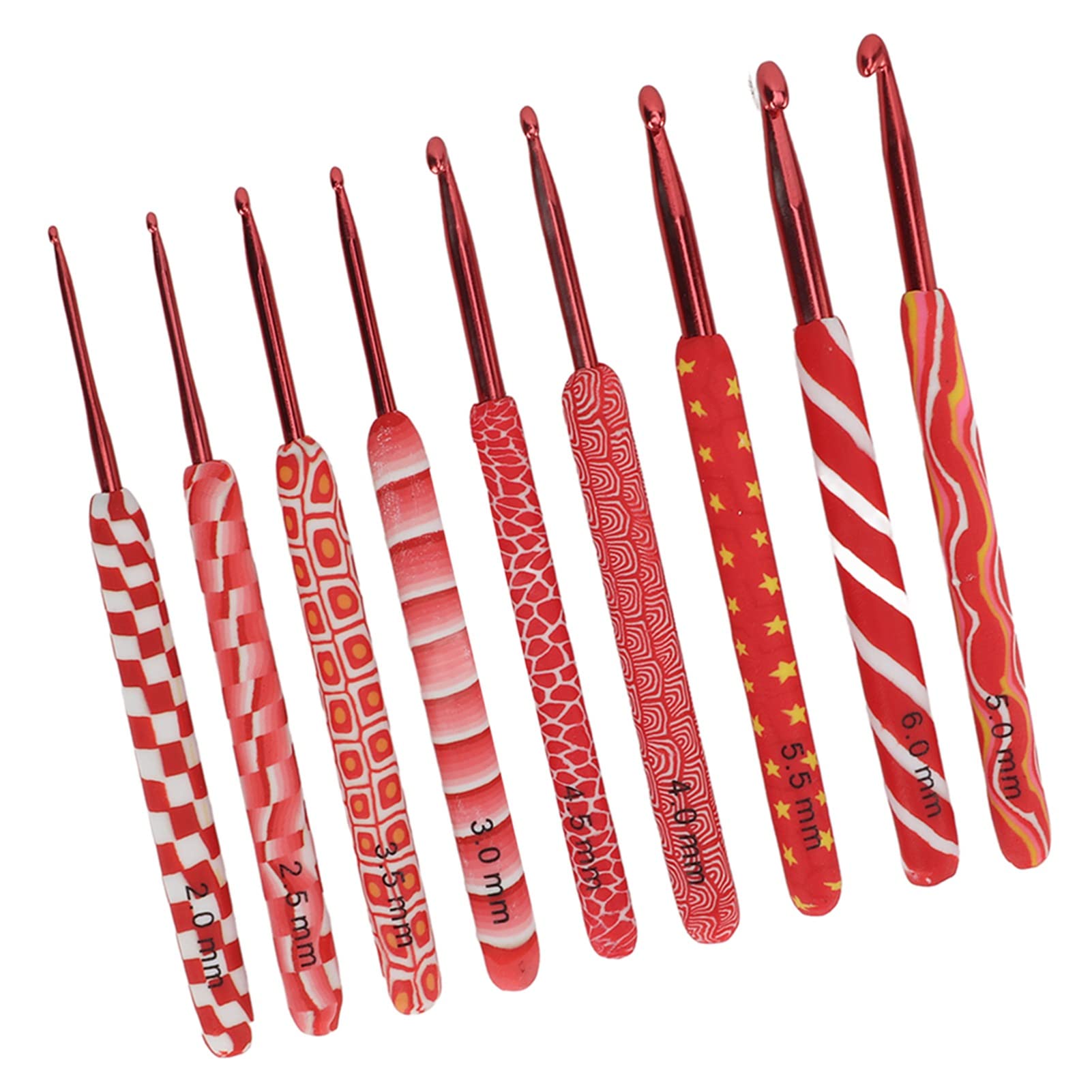 Juego de Agujas de Ganchillo de 36 Piezas,Juego de Agujas de Tejer de Aluminio Resistente Al Desgaste,Kit de Agujas de Ganchillo de Tama?os Diferenciables Multiprop¨®sito