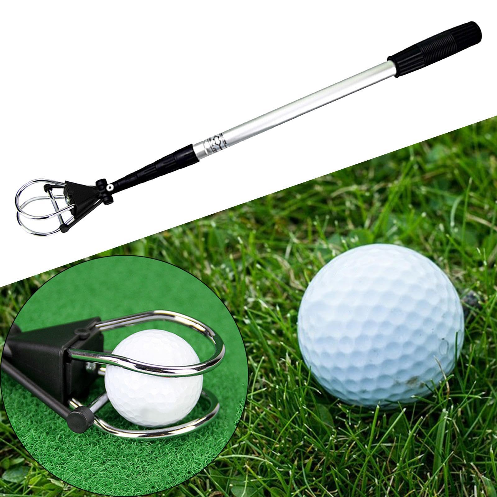 BEALIFE Recogedor de Pelotas de Golf telescópico Aluminio, portátil y Ligero, con Rodillo Recogida fácil y sin Esfuerzo. Longitud 1,8 m (6 pies).