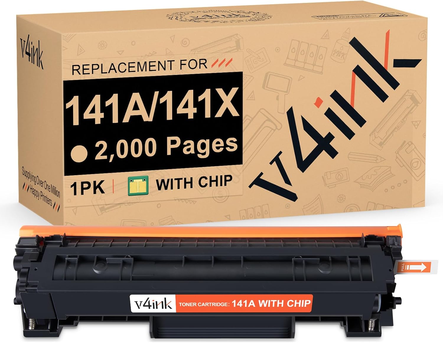 141A Toner Cartridge Replacement for HP 141A Black LaserJet Toner Cartridge W1410A use for HP LaserJet m110w MFP m140w MFP M139w m110 m139-m142 Priner Toner (High Yield 2,000 Pages-1 Pack)