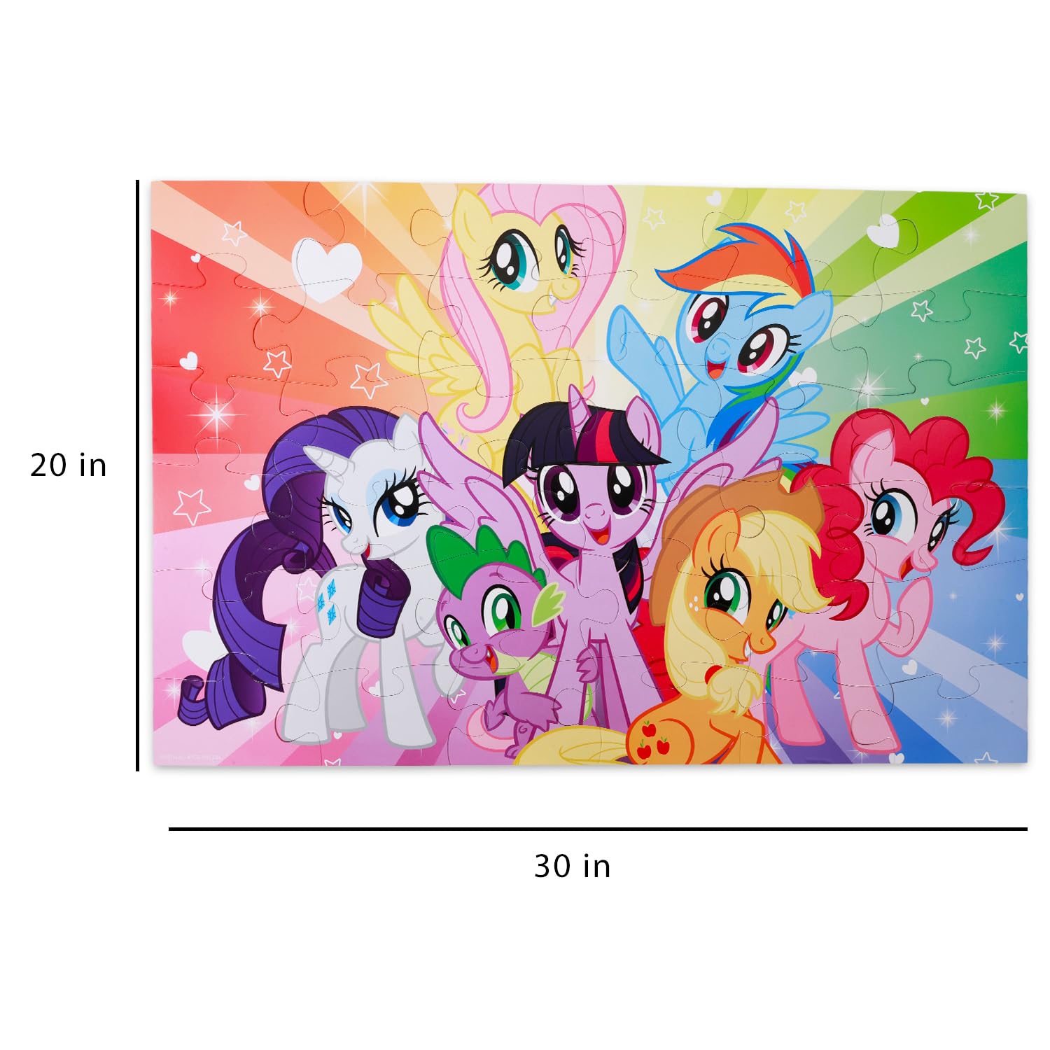 My Little Pony Puzzle de sol pour enfants – Ensemble avec puzzle de sol MLP de 36 pièces, autocollants, plus | Puzzles My Little Pony pour enfants de 4 à 6 ans