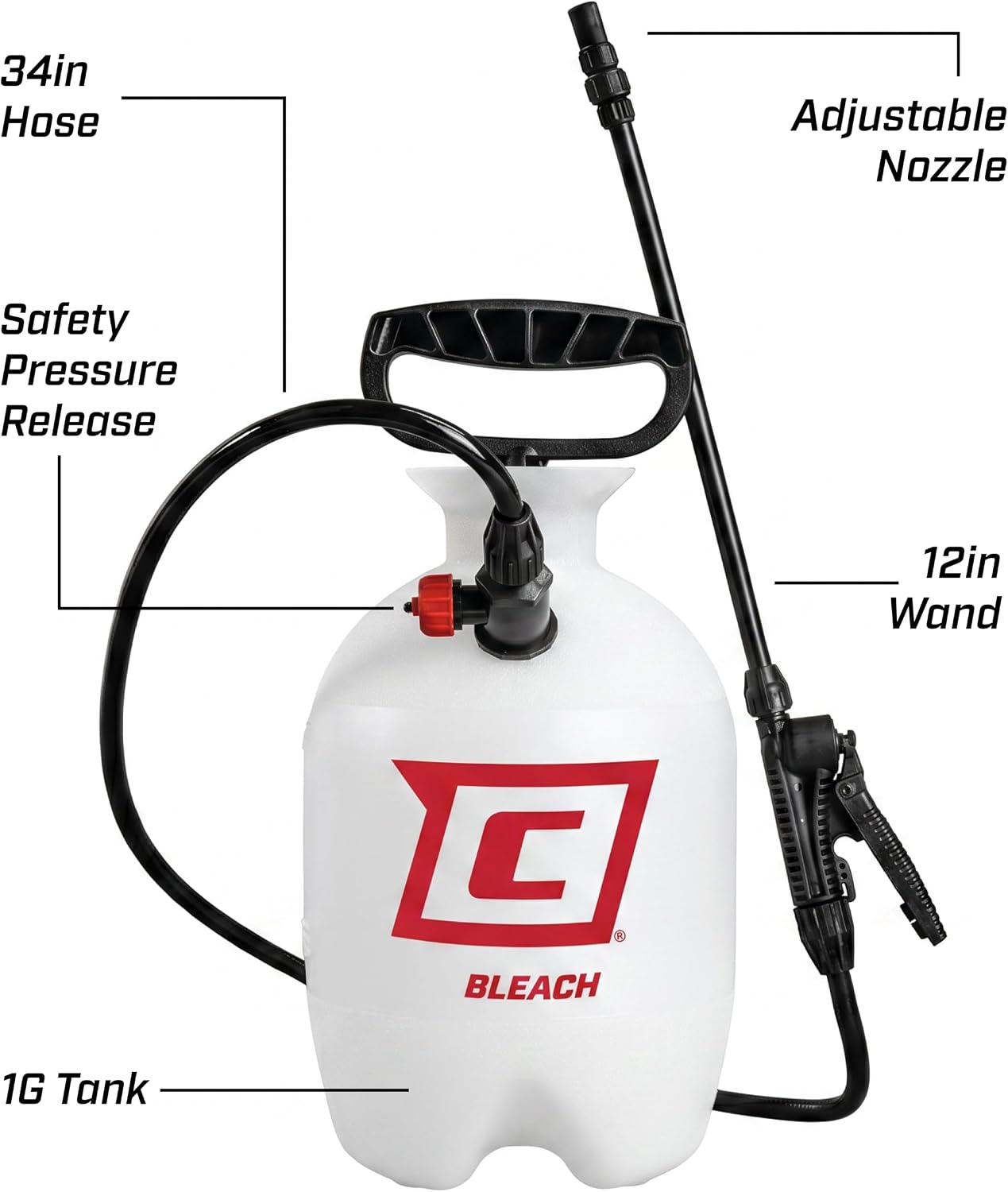 CHAPIN 20075 1-Gallon Bleach Pump Sprayer for Cleaning & Disinfecting photo 3