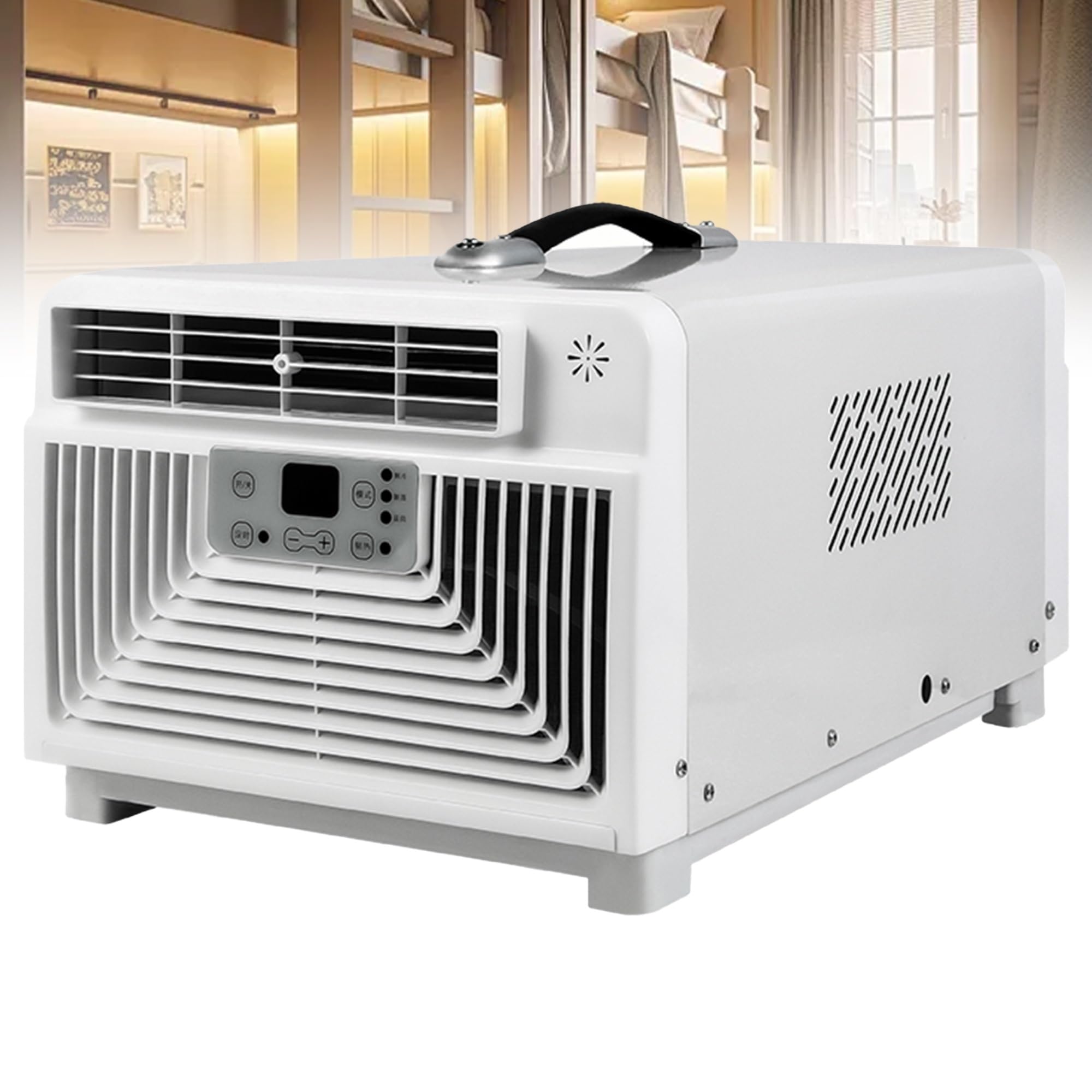 Small Compressor Portable Air Conditioner – 3400 BTU Fast Cooling AC Unit, 110V/220V Personal Tent AC with Remote Control, Compact Air Cooler for Camping, RV, Fishing, Tailgating