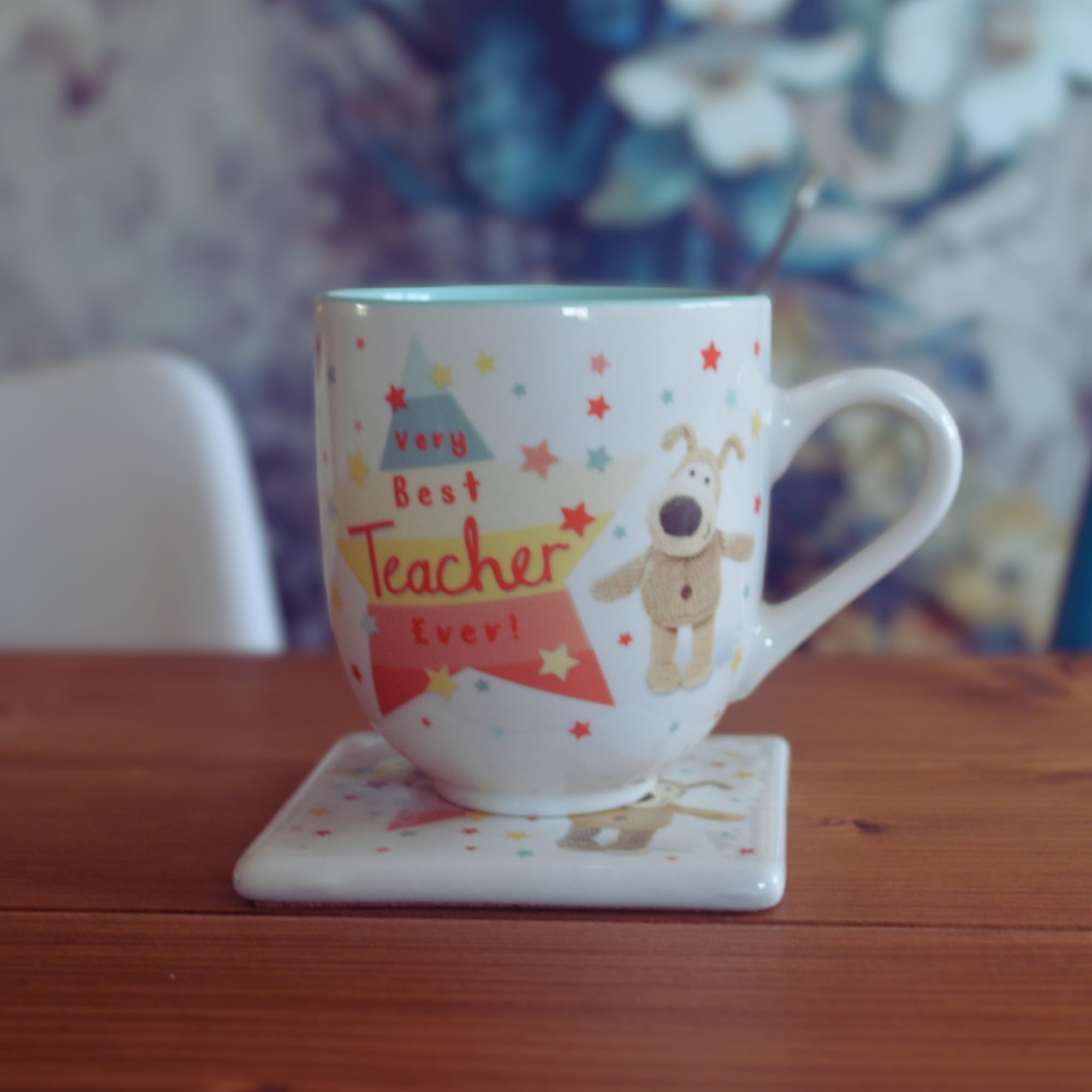 Boofle Best Teacher Rainbow-Rific Boofle! Mug Gift Idea, Multicolour, 12cm x 9cm or 4.7" x 3.5" - Image 3