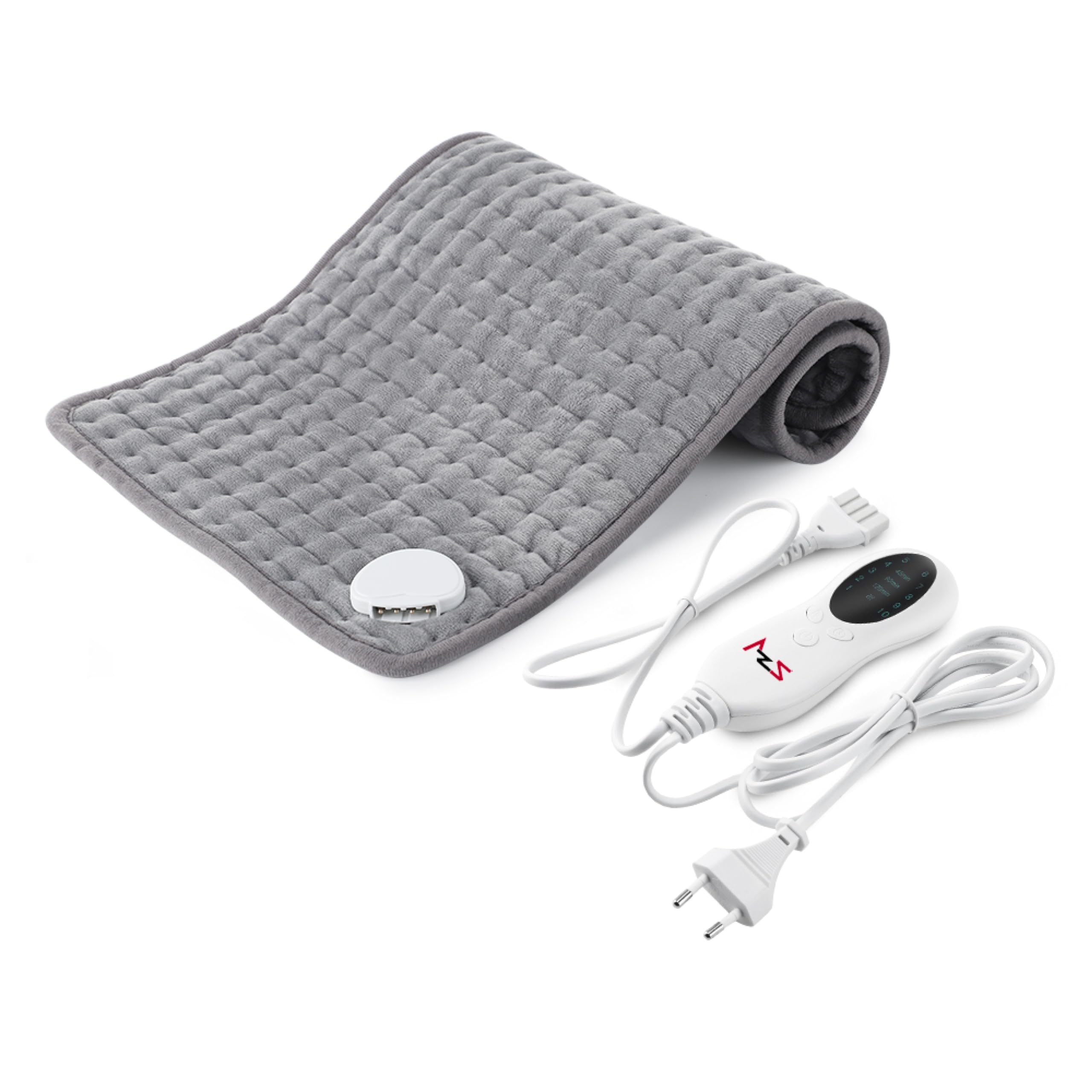 AZS Electric Heating Pad - Specially Designed for Back Pain Relief - Standard Size XL (24 x 12) - Offers 10 Heat Settings & 3 Timer, LED Controller, Machine Washable (Grey) (B0CY36CQD9) Amazon Price History, Amazon Price Tracker