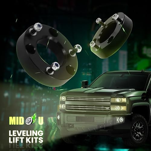 Miniatura 7 de Kit de elevación de nivelación para Chevy Silverado 1500 GMC Sierra 1500 2WD4WD Pickup 2007-2023, MIDOU AUTO - Kit de elevación de suspensión