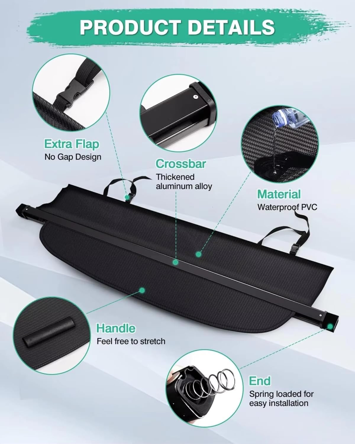 トノカバー ロールシェード スバル アウトバック 2015-2018 2019 トランクカバー 格納式トランク シールドシェード カ