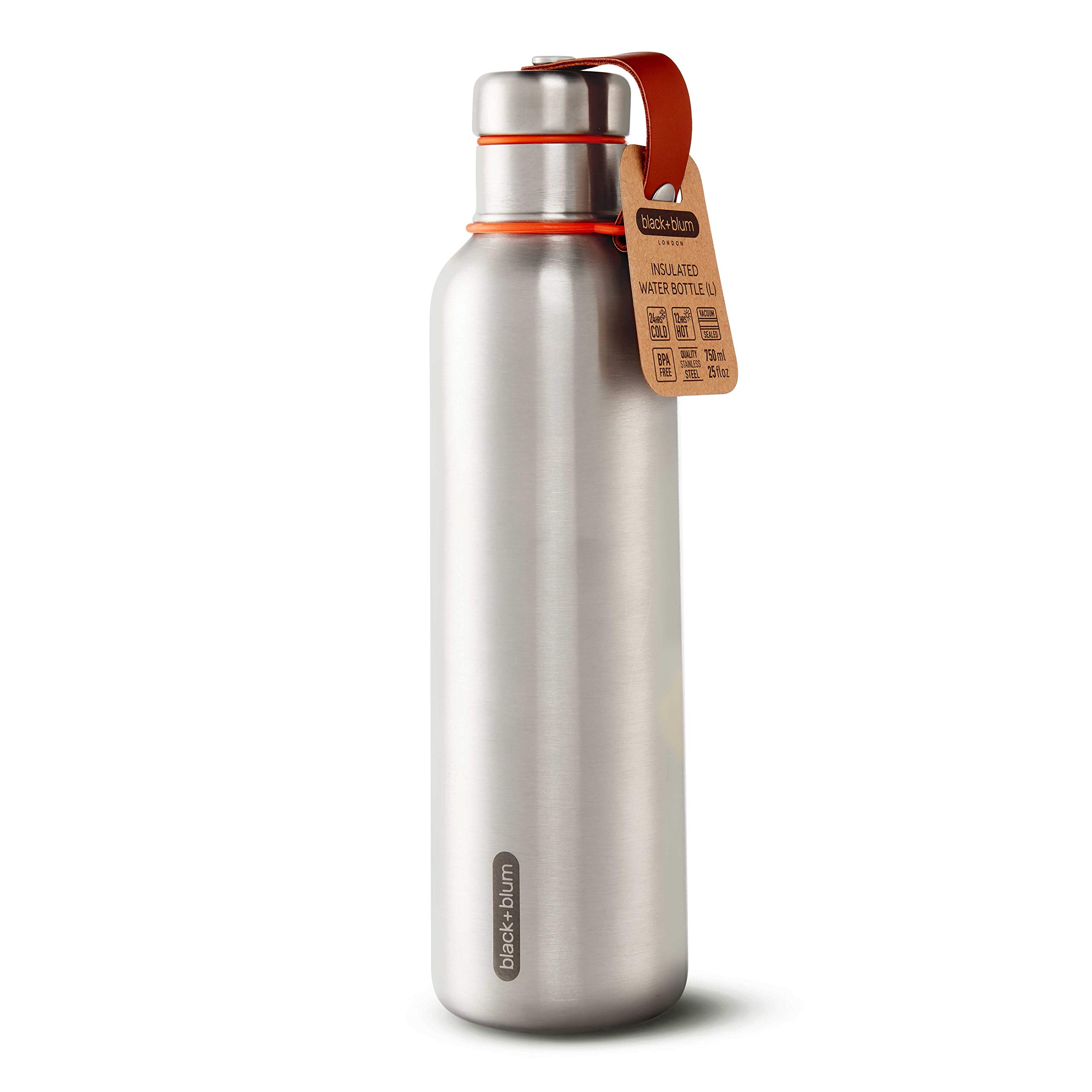 Amazon.com: 黑色+ BLUM 不鏽鋼保溫水瓶| 時尚防漏飲用真空保溫