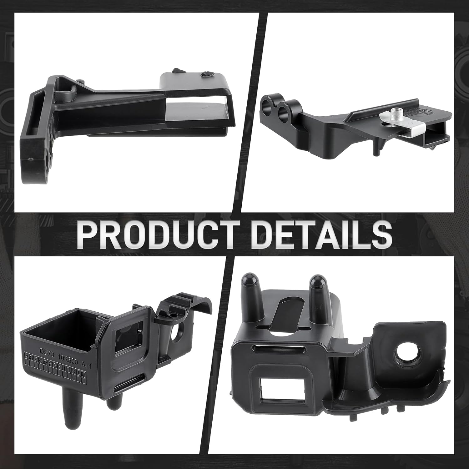 DS7Z13A005A LH&RH Headlight Lamp Mounting Brackets Compatible with Lincoln MKZ 2013-2016 Compatible with Ford Fusion 2013-2016 4 PCS Lamp Mount Bracket DS7Z13A004A