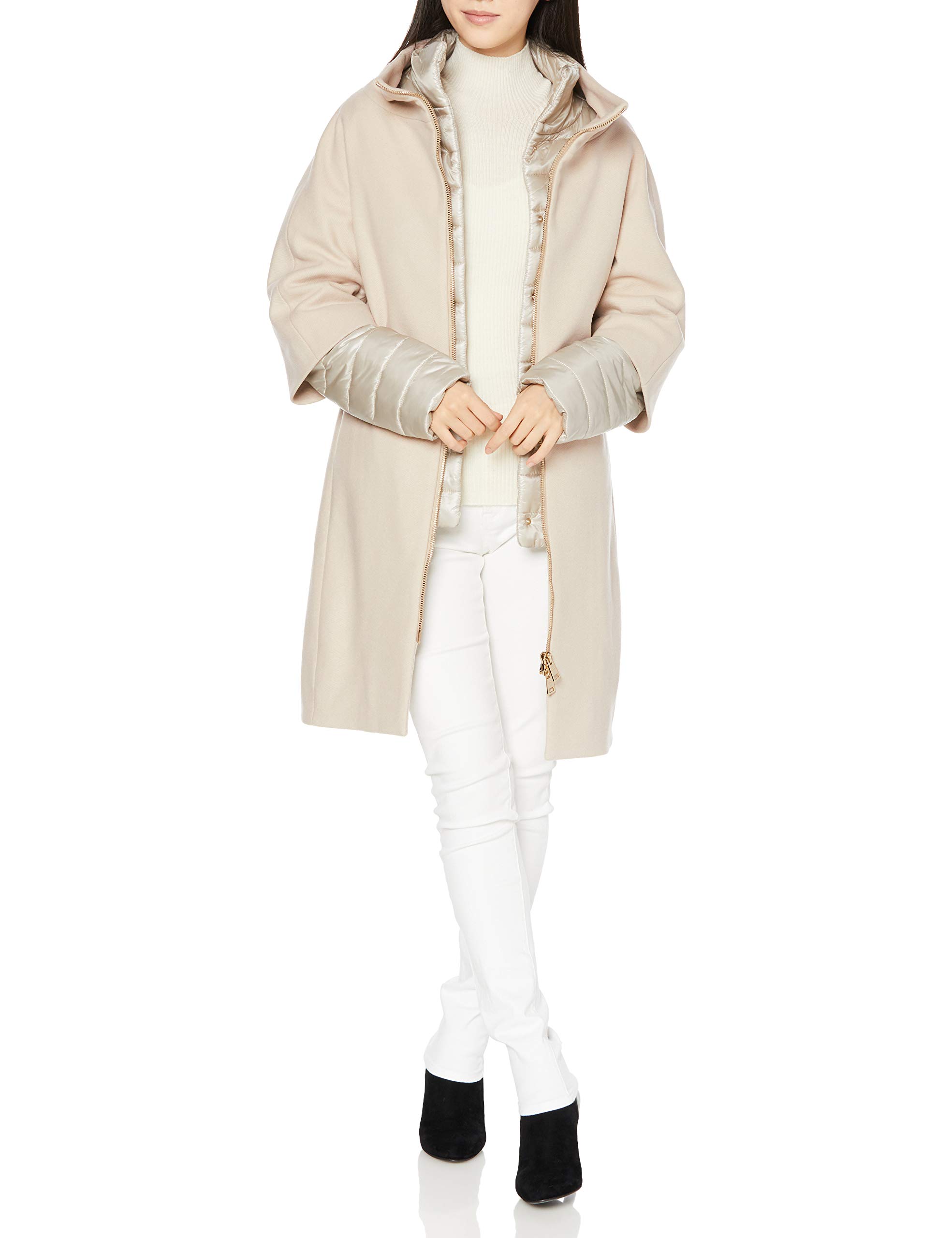 Amazon | [ヘルノ] 公式・定番 コクーン型中綿入りウールコート MAIN