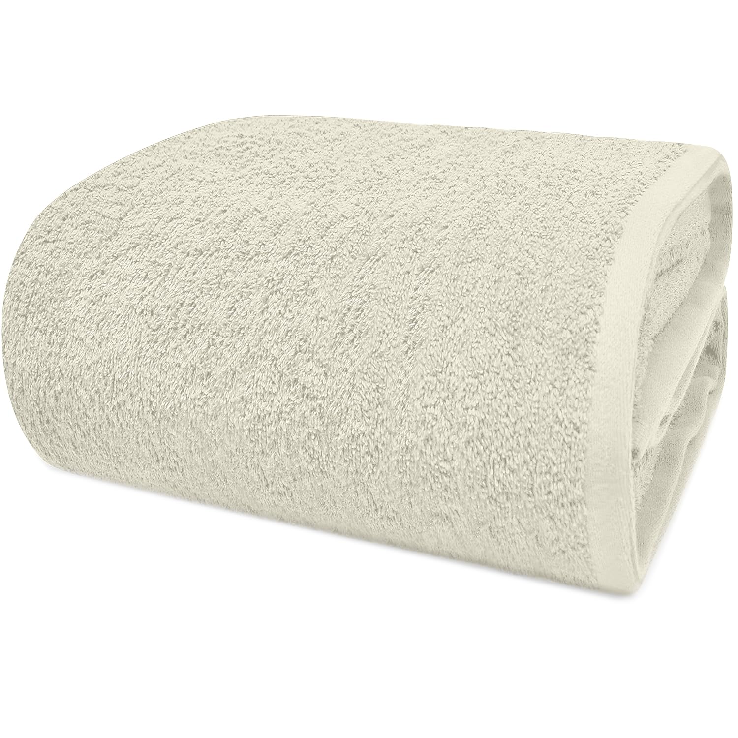 DAN RIVER Pack of 1 Oversized Bath Sheet, 40 x 80 Inches, Ivory