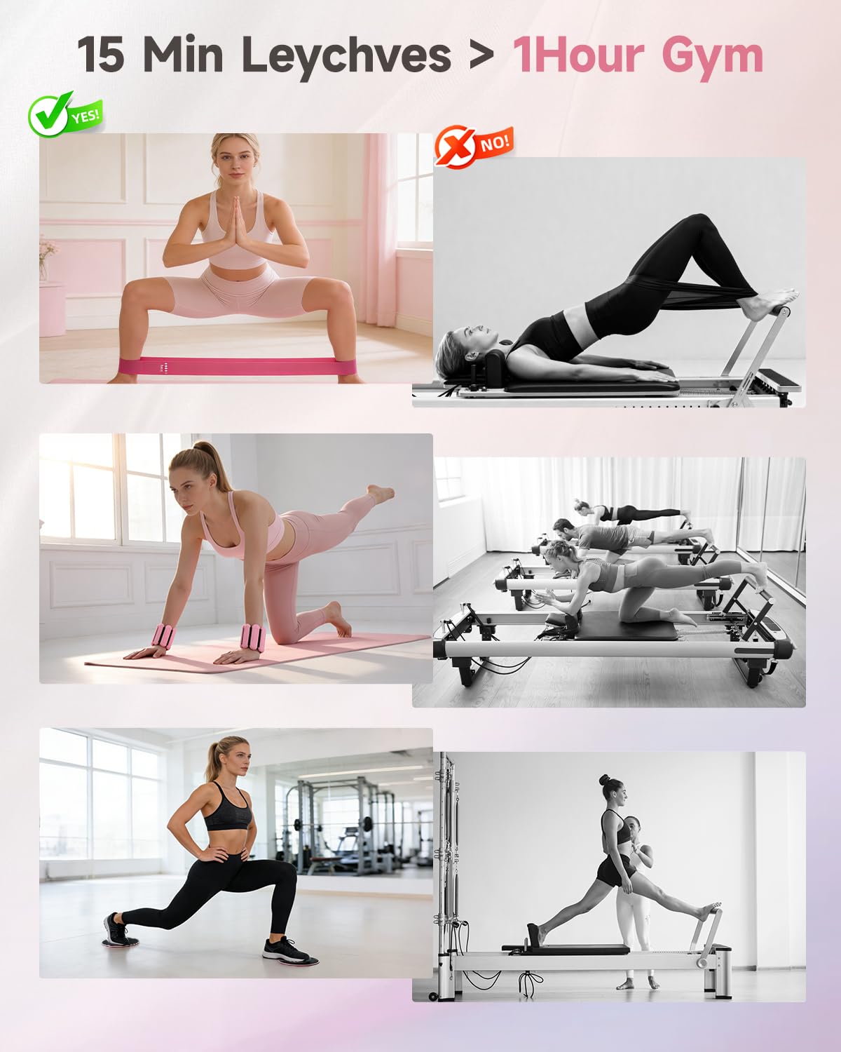 Pilates-Set für kleine Frauen und Anfänger, Pilates-Essentials-Ausrüstung, Ring und Ball,Workout-Anleitung für leicht zu kontrollierendes