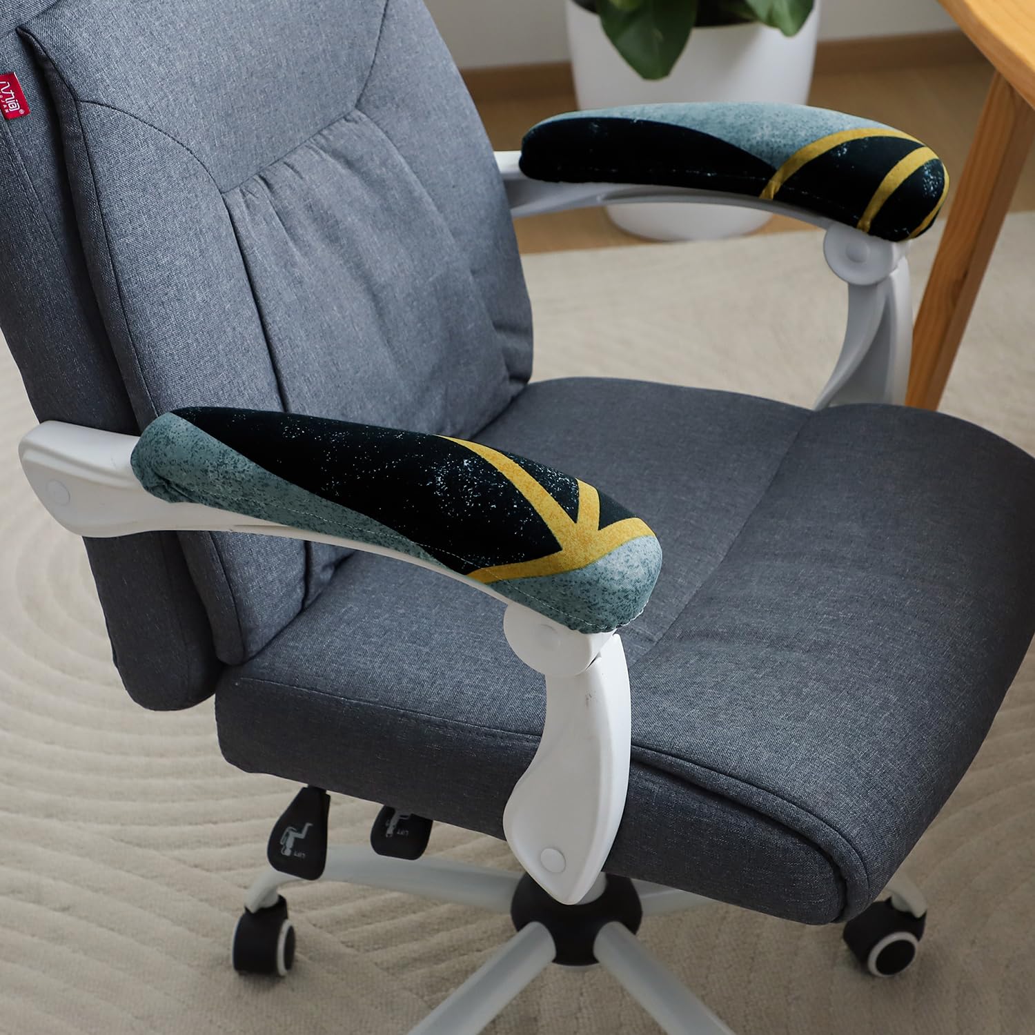 Stylish Armrest Covers for Office Chairs - Multicolor -2