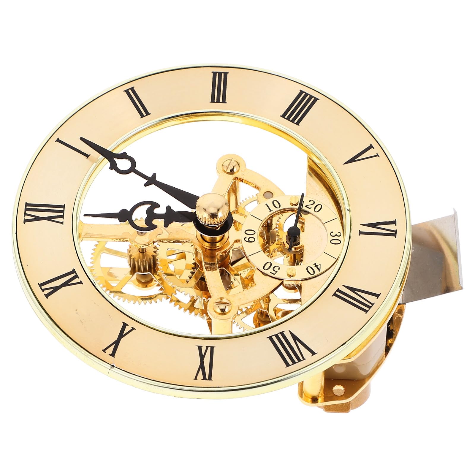Reloj de mesa redondo dorado Vaguelly que resuelve la falta de estilo en su oficina