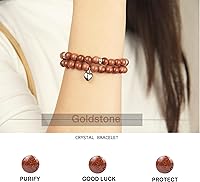 Vista 133 de 2Pcs Healing Crystal Bracelets for Women Handmade Beaded Bracelet Healing Prayers Crystal 8mm Natural Stone Beads Bracelet Stress Relief Get Well