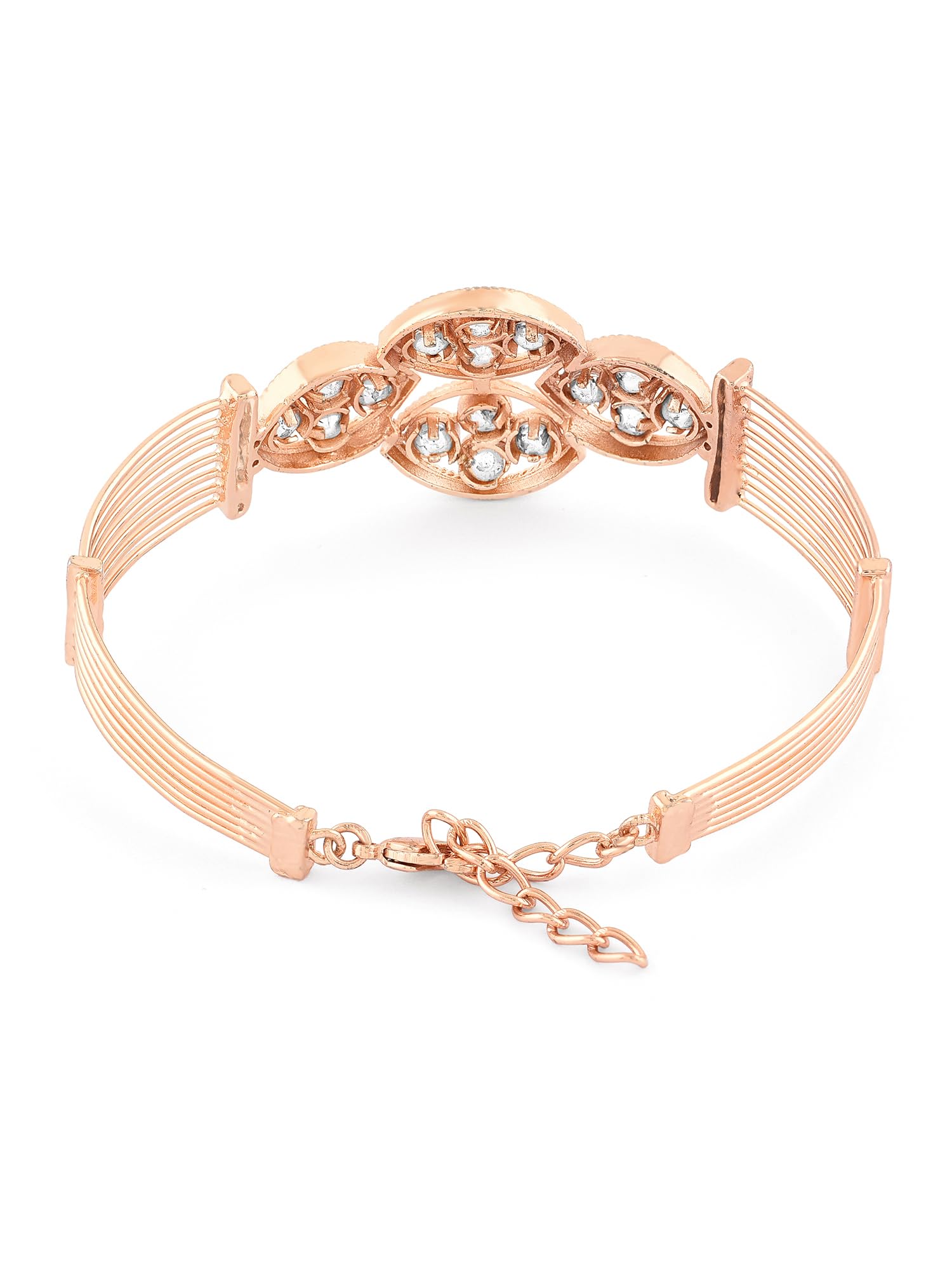 Sparkling CZ Brass Bangle Kada Bracelet