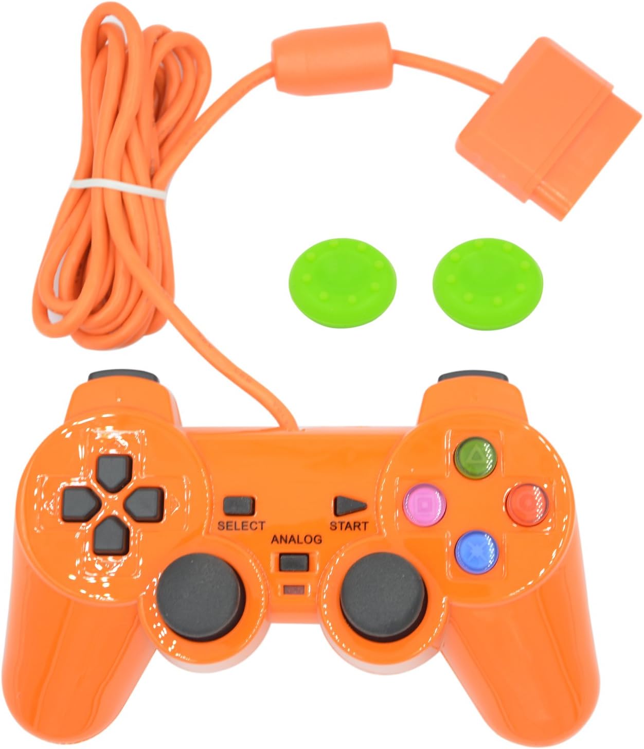 Wired Gaming Controller for Ps2 Double Shock-Orange