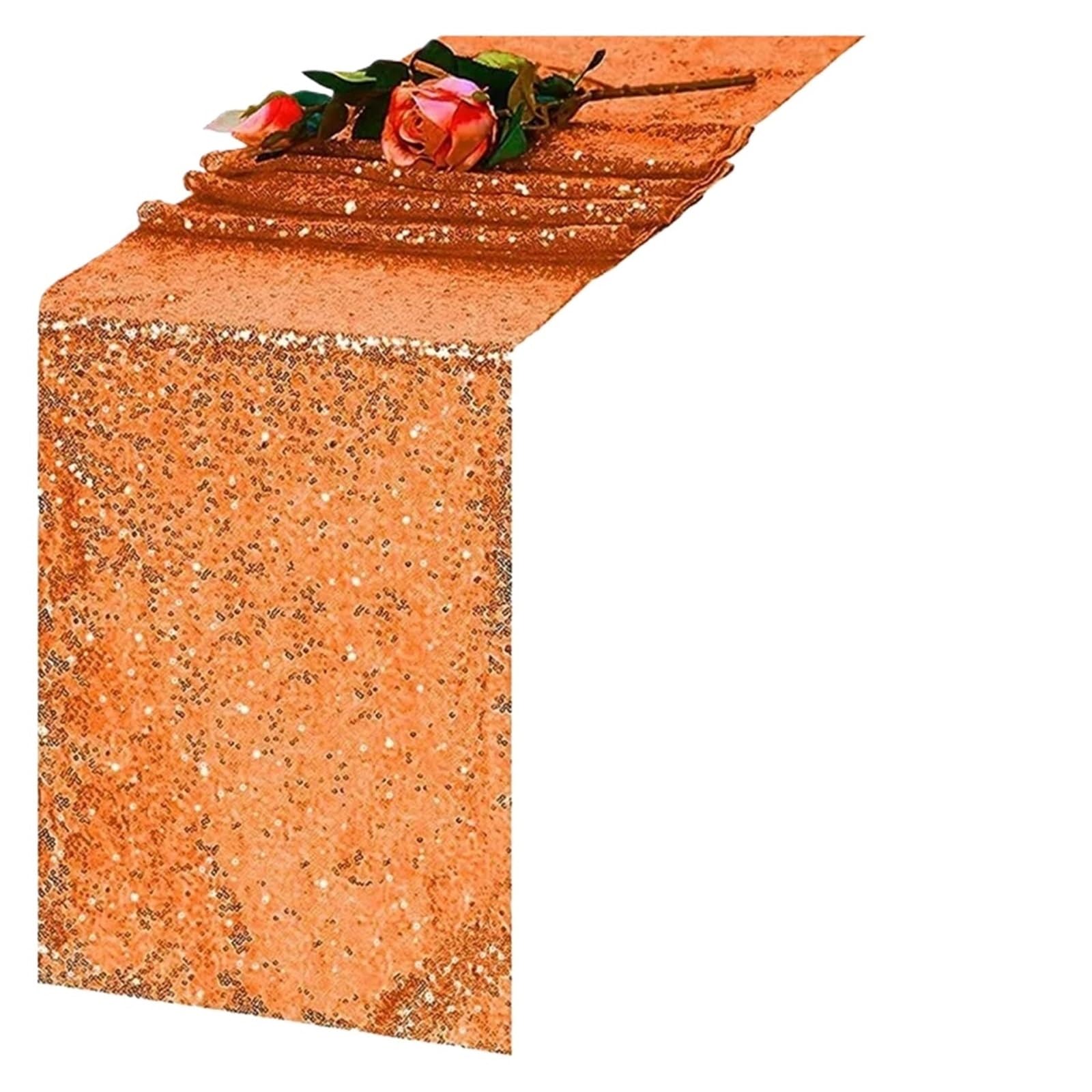Enmrfvkz Color 4 Glitter Gauze Table Runner, Glitter Gauze Table Runner Multicolor 30X(180-275)Cm