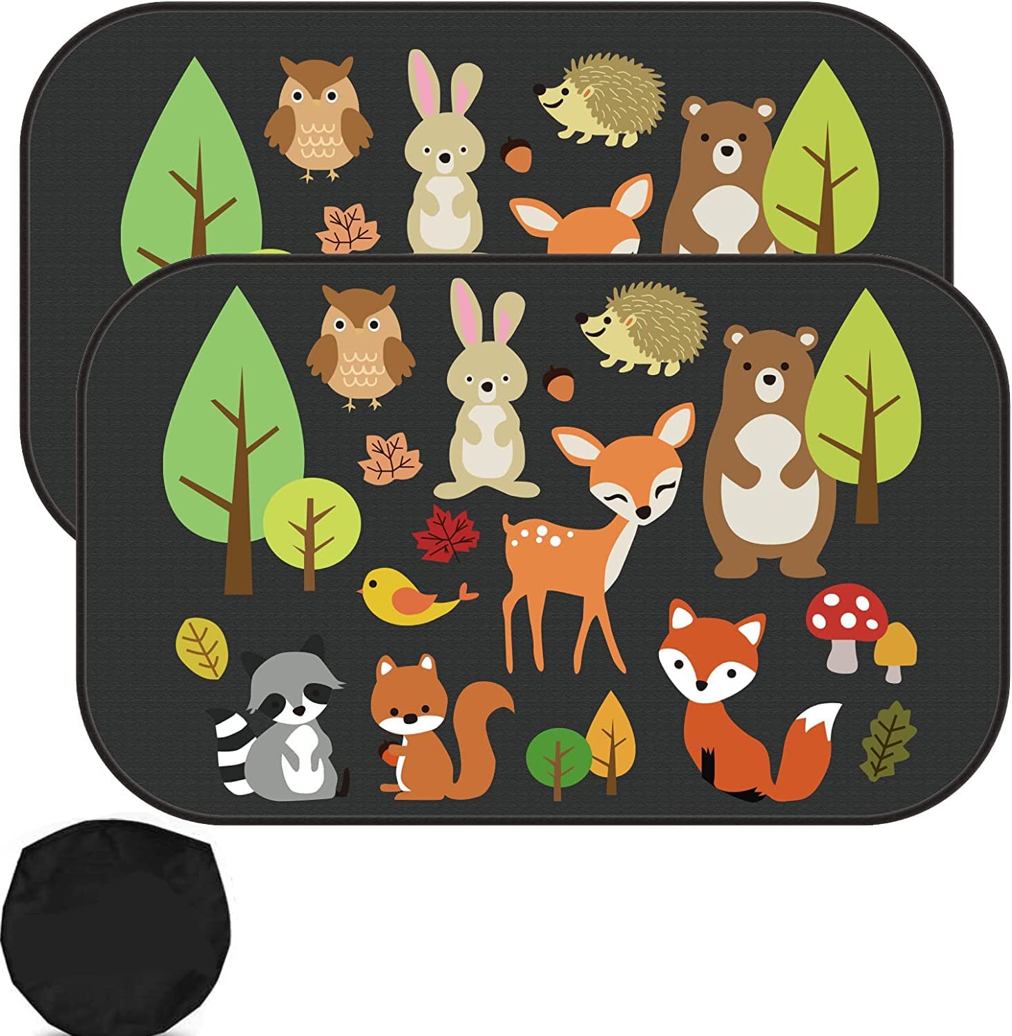 2 Pack Car Sun Shade Car Window Shades for Kids Baby Pet UV Rays/Sunlight Protection Car Sunshades Shield Visor Adsorption Electrostatic for Car Side Windscreen Window (Style2)