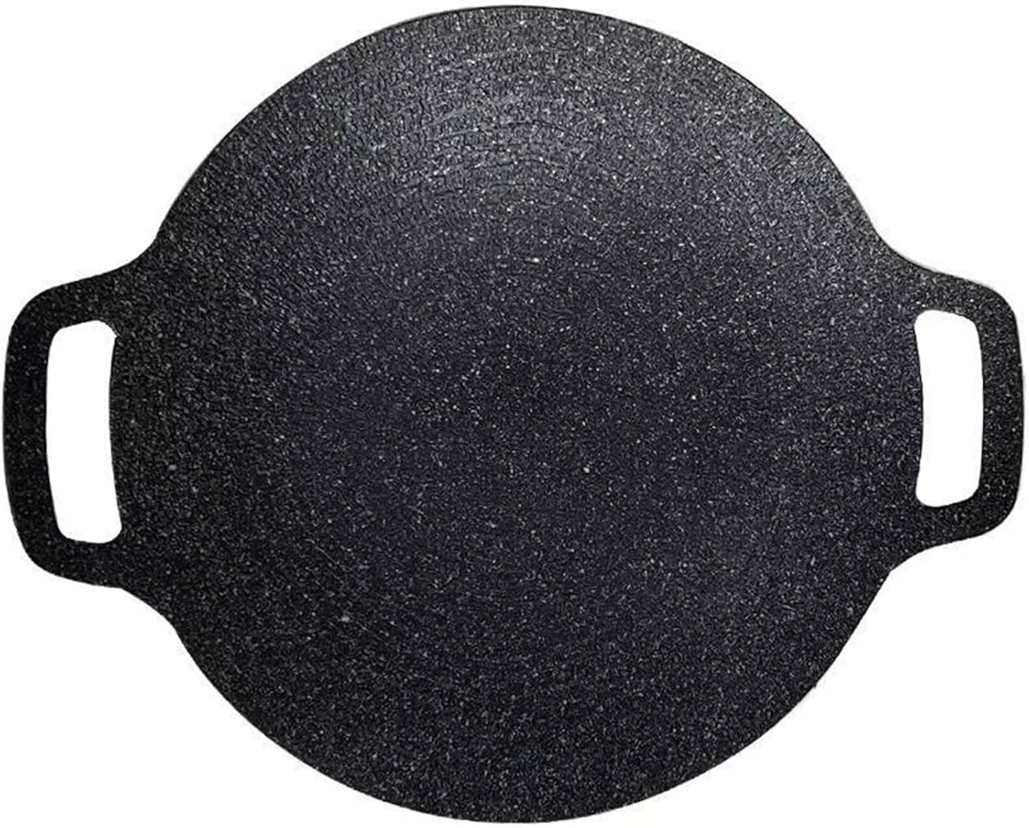 SunshineFace Korean Grill Pan BBQ Grill Pan Non-Stick Grill Pan Circular Griddle Pan Korean BBQ Griddle Pan for Stove Top Restaurant Camping Gas Open Fire, 28cm