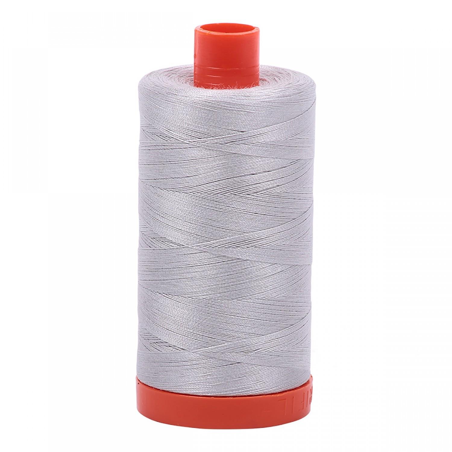 AURIFIL USA Aurifil 50wt Cotton 1,422yd-Aluminium, 1422 yd, Aluminium