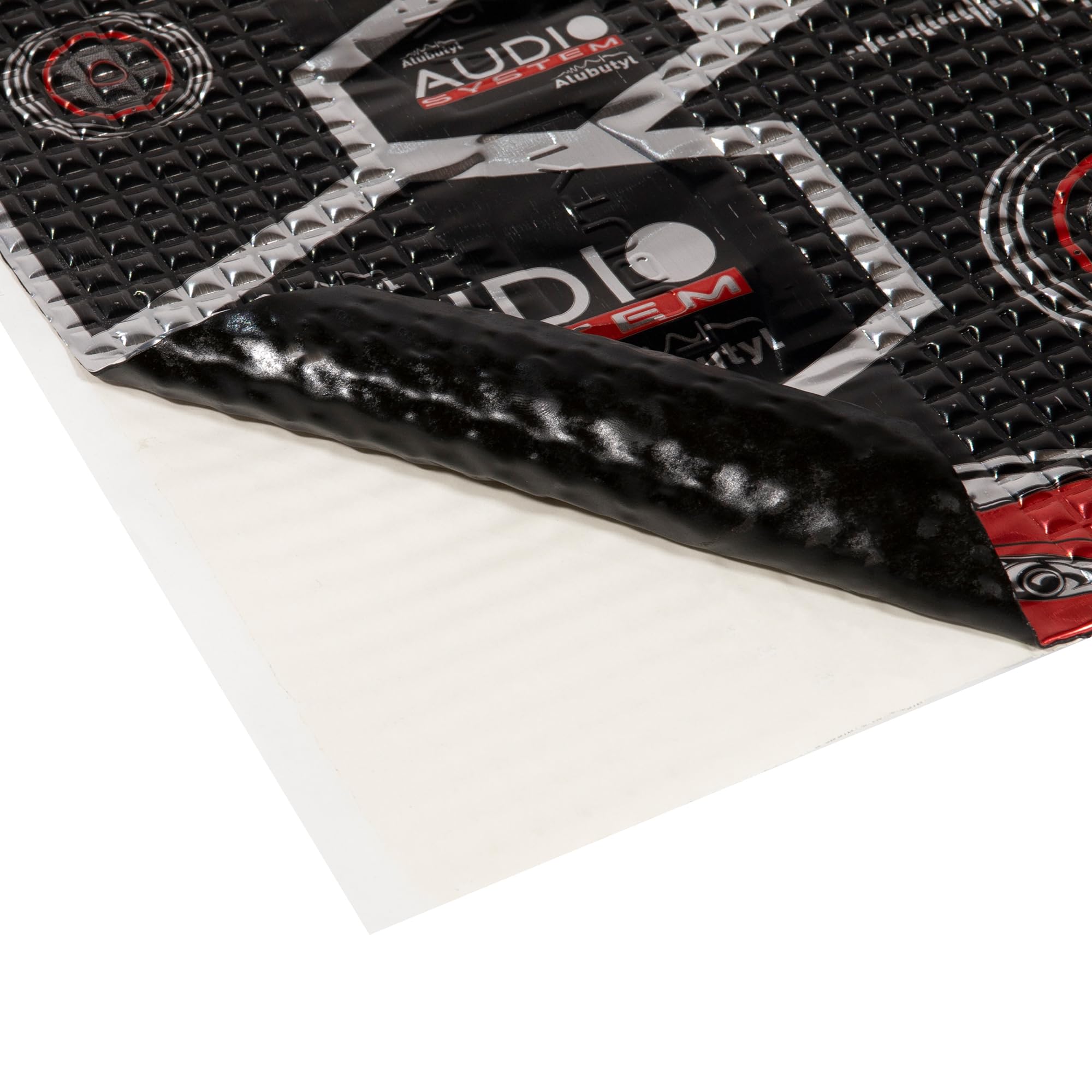 Alubutyl Auto Dämmplatten 50cm x 35cm x 4mm Set von 10 Blätter - 1,75m² Dämmmatten Anti Dröhn Selbstklebende Matten 6,67 kg/m² für Fahrzeugdämmung Dämmung Schalldämmung für Kfz Pkw