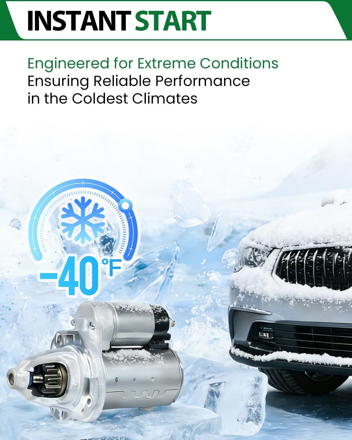 Upgraded New Starter Motor for:-Chevy Malibu 2008-2014 2.2 2.4L, Cobalt Ipmala Equinox HHR for:-Saturn Aura Vue Sky for:-Buick Verano Regal Lacrosse for:-GMC Terrain 1.2KW Starter OE# 8000213