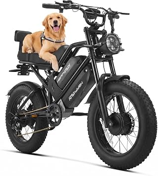 HAPPYRUN G70 Pro Electric Bike for Adults - 5000W Peak Dual Motor E-Bike, 33Ah Removable Battery, 36MPH Max Speed, 20" Fat Tire All-Terrain, 85+ Miles Range, Off-Road Commuter G70PRO