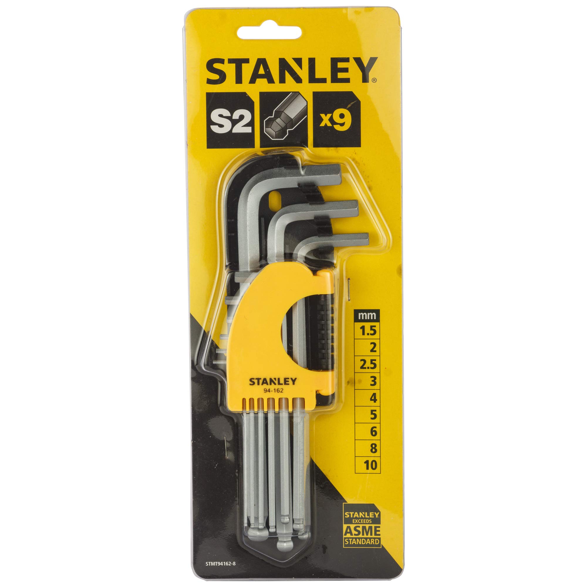 STANLEY STMT94162-8 Metric Extra Long Ball End Hex Key (9 pc) (B073ZGVT14) Amazon Price History, Amazon Price Tracker