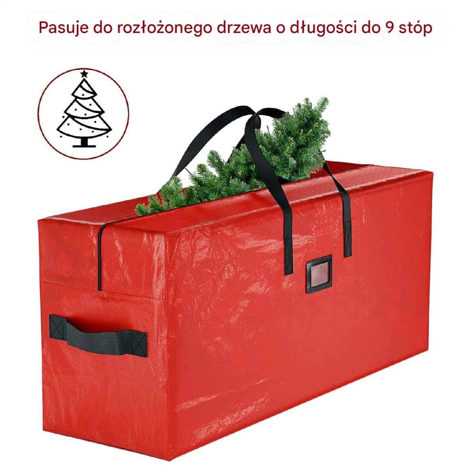 Artificial Christmas Tree Storage Bag, Waterproof Christmas Tree Storage Container with Zipper, Heavy-Duty Christmas Decoration Organizer with Reinforced Handles, Extra-Large Holiday Tree Storage
