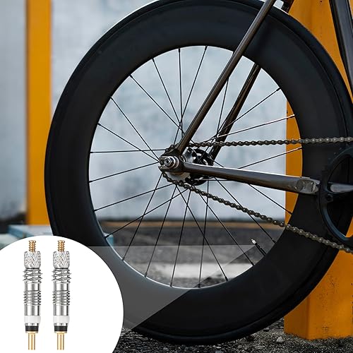 Miniatura 7 de Kit de reparación de núcleo de válvula Presta de 18 piezas, incluye 2 tapas de plástico y herramienta de extracción de núcleo de válvula de