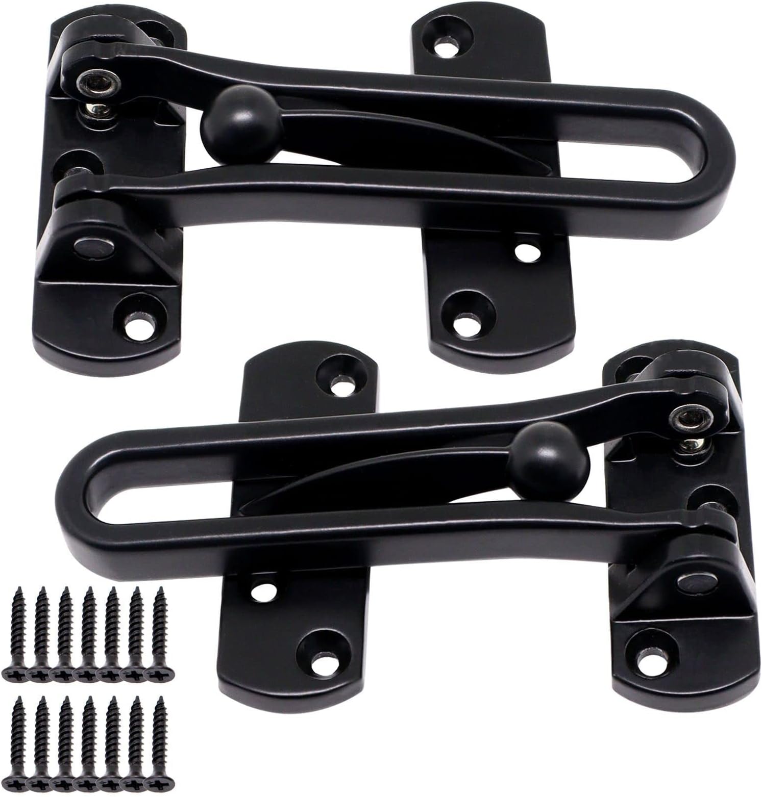 2 Pack Swing Bar Door Locks - Child Safety & Home Security For Swing-in Doors