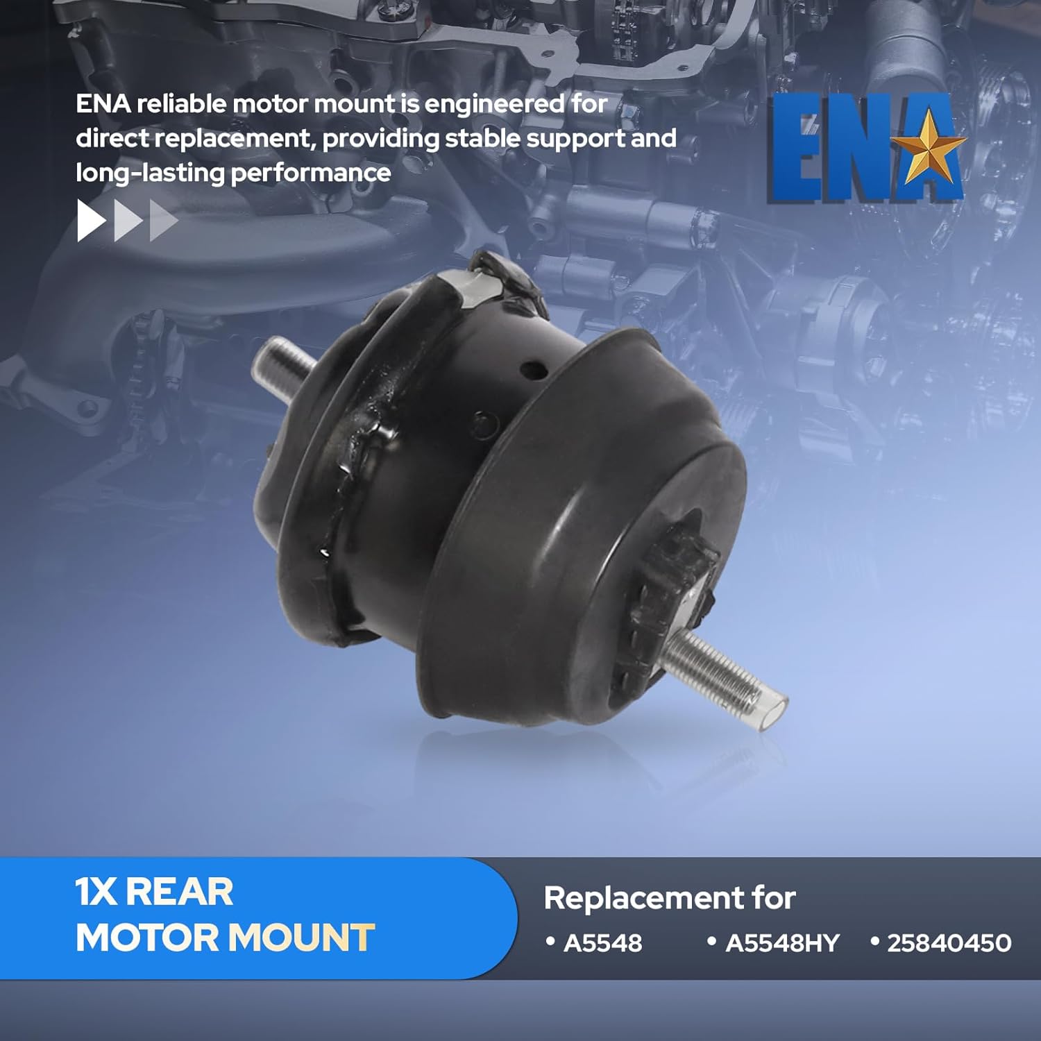 ENA Engine Motor and Trans Mount Set of 4 Compatible with Chevrolet Traverse Buick Enclave GMC Acadia 2009 2010 2011 2012 2013 2014 2015 2016 2017 3.6L Replacement for A5458 A5548 A5444 A5549