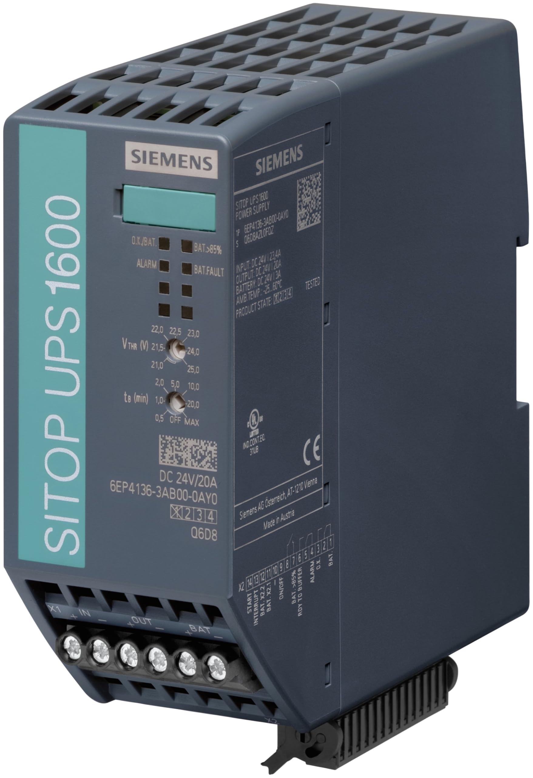 Siemens sitop - Fuente alimentación ups1600 módulo sai 20a 24vdc