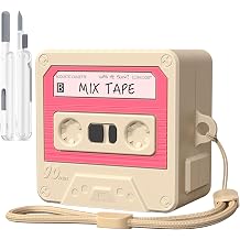 KOREDA Compatible with Samsung Galaxy Buds 4 Pro Case/Galaxy Buds 4 Case 2026, Cute Funny Cartoon Cassette Tape Design Silicone Protective Case for Women Men Cinnamon Powder